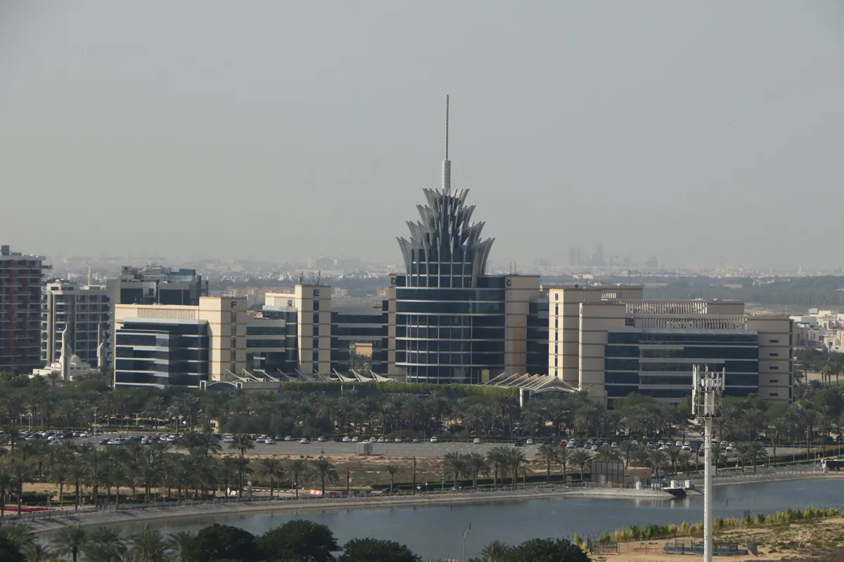 The landmark Dubai Silicon Oasis headquarters building